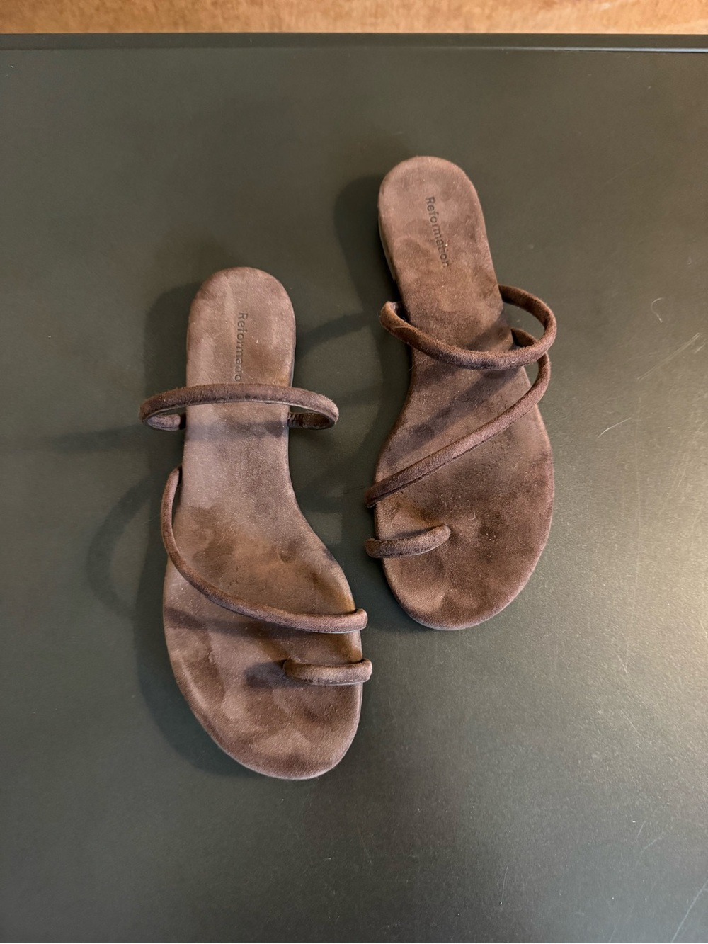 Reformation Ludo Toe Ring Strappy Flat Sandal - Picture 3 of 5